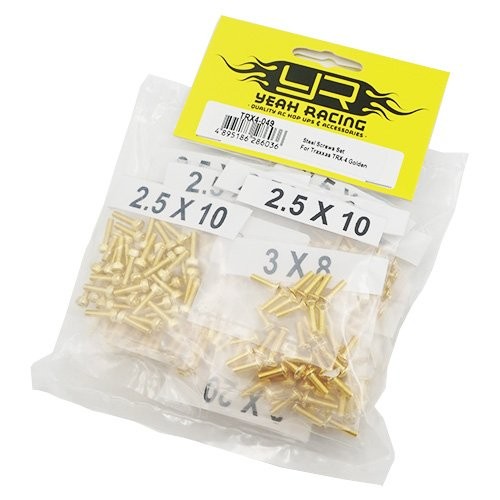 Set šroubů z oceli, zlacené, pro Traxxas TRX-4 (1)