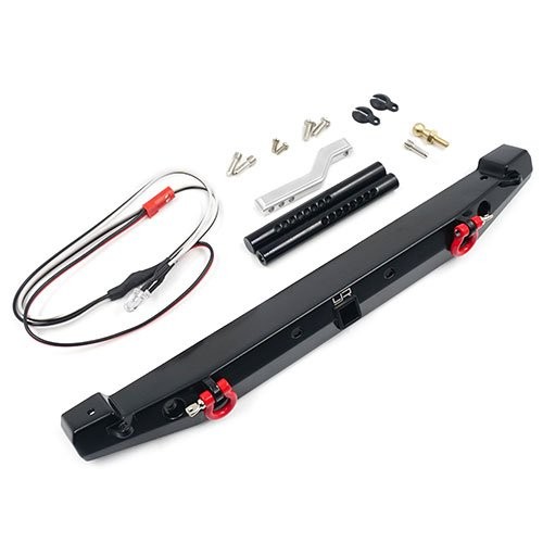 Hliníkový zadní nárazník s LED a tažným pro TRX-4 a SCX10 II (1)