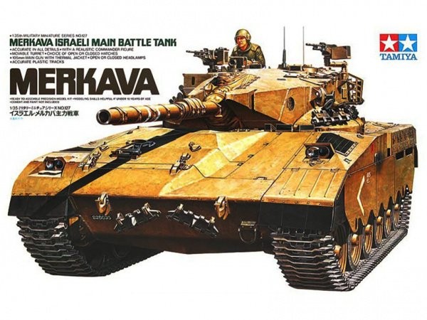 Maquette Char Merkava MBT Israélien Tamiya 1/35 - Kit Plastique à Monter, échelle 1/35
