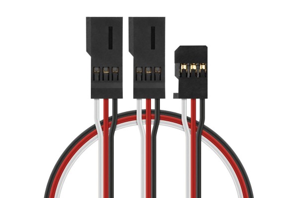 4701 J "Y"-kabel Futaba plochý silný krátký 150mm (PVC)