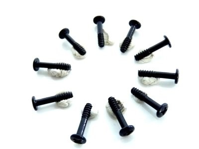 Šroub s půlkulatou hlavou 2x10 mm (10 ks)