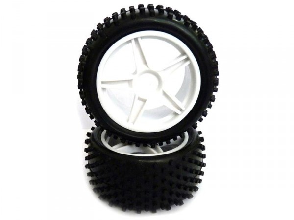 Gumy nalepené – Buggy 1:10, zadní, 2ks (Bílé)