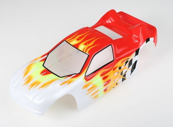 Karosérie lakovaná Himoto Truggy 1:10 (červeno-bílá)