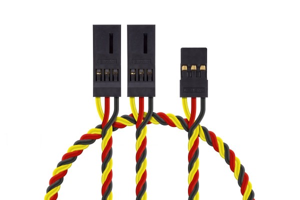 4703 S "Y"-kabel JR kroucený silný krátký 150mm (PVC)