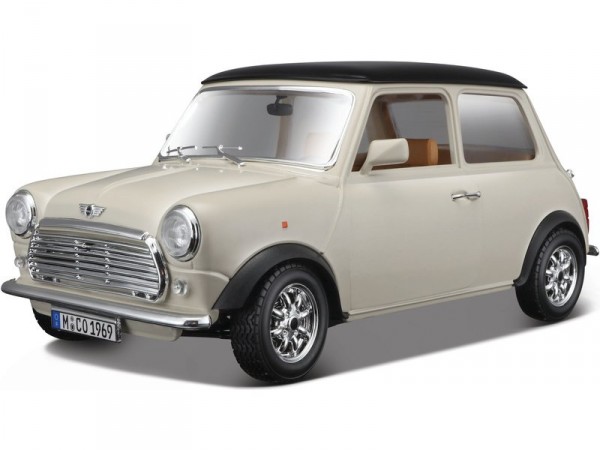 Bburago Mini Cooper 1969 1:18 béžová