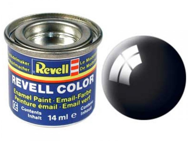 Revell emailová barva #7 černá lesklá 14ml