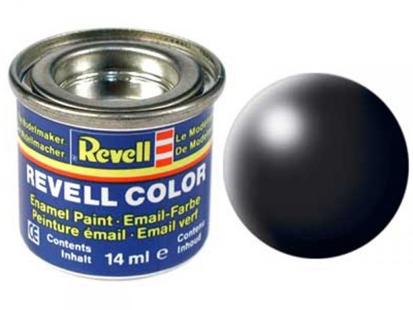Revell emailová barva #302 černá polomatná 14ml