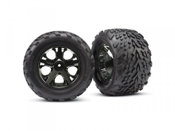 Traxxas kolo 2.8", All-Star černě chromový disk, 19mm, pneu Talon (pár)