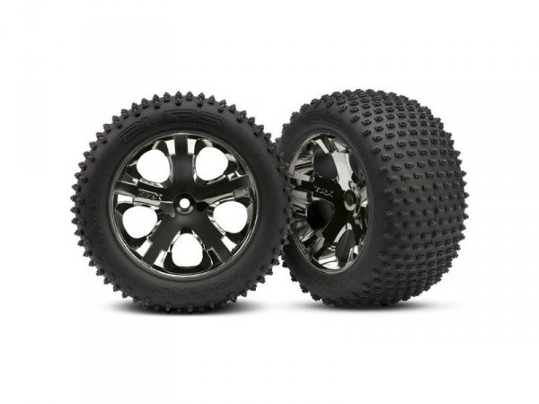Traxxas kolo 2.8", disk All-Star černý chrom, pneu Alias (2) (zadní)