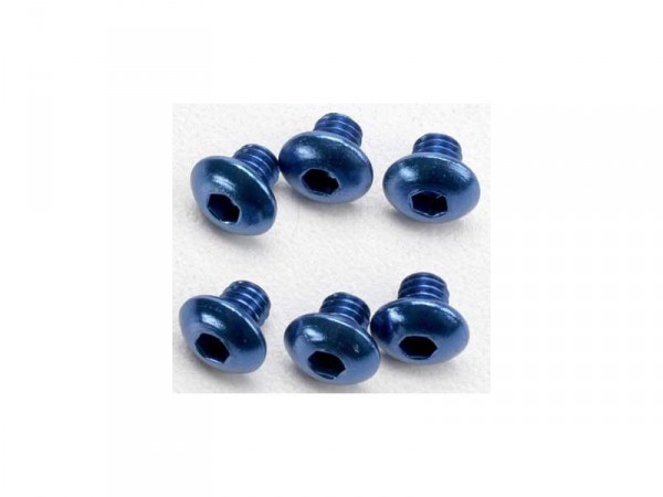 Traxxas šroub imbus M4x4mm půlkulatá hlava hliník (6)