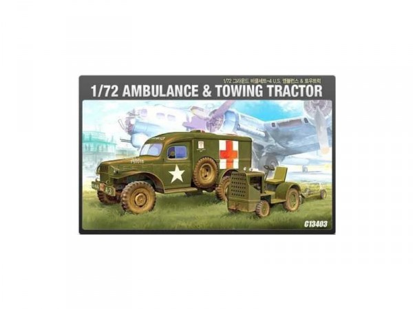 Academy US Ambulance with Tractor (1:72)