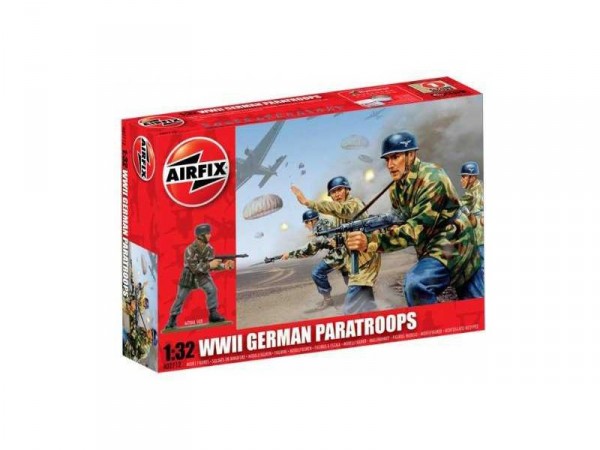 Airfix figurky - WWII German Paratroops (1:32) (Vintage)