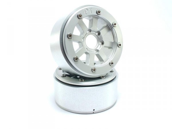 Kovové Beadlock CNC disky Absima Metsafil 1.9 Hammer Silver/Silver, 2ks