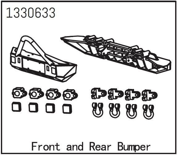 Přední + zadní nárazník Absima Yucatan