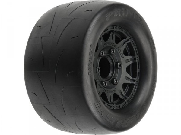 Pro-Line kolo 2.8", pneu Prime Street, disk Raid H12 černý (2)