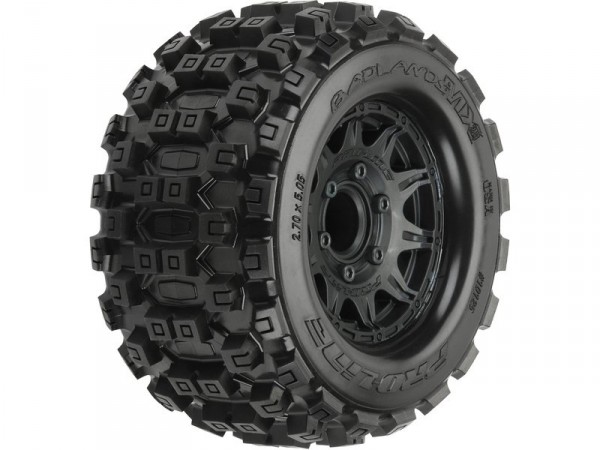 Pro-Line kolo 2.8", pneu Badlands MX28, disk Raid H12 černý (2)