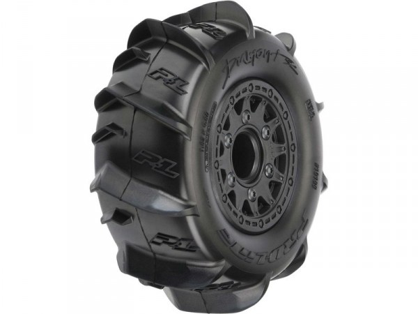 Pro-Line kolo 2.2/3.0", pneu Dumont, disk Raid H12 černý (2)