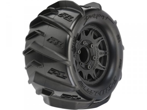 Pro-Line kolo 2.8", pneu Dumont, disk Raid H12 černý (2)