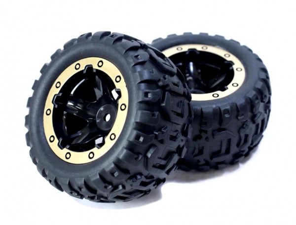 Nalepené gumy 1/16 MT Zlaté 2 ks