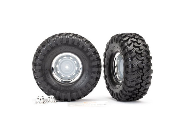 Traxxas Canyon Trail 2.2 Tires on Method 105 Black Chrome Wheels