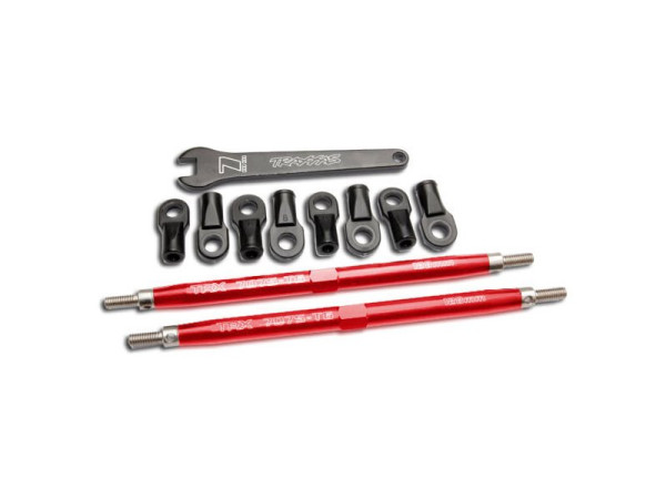 Traxxas ojnička 128mm hliníková červená (2)