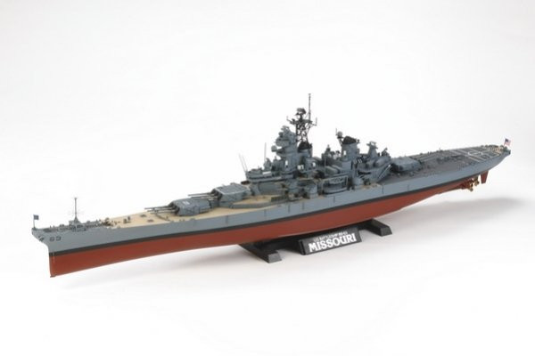 Tamiya 78029 - Cuirassé USS Missouri BB-63 (version 1991) - Maquette 1/350 - 774 Mm - Bleu Marine
