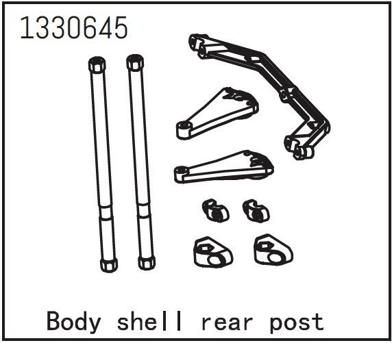 1330645 - Bodyshell Rear Post - Yucatan