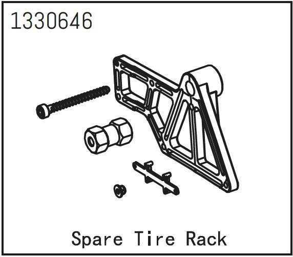 1330646 - Spare Tire Rack - Yucatan