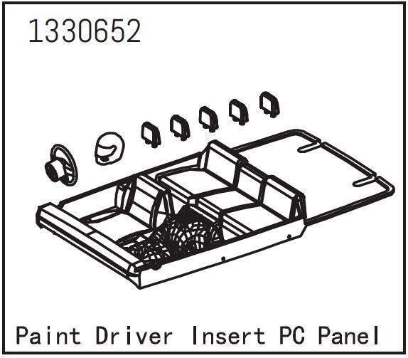 1330652 - Painted PC Driver Insert Panel - Yucatan