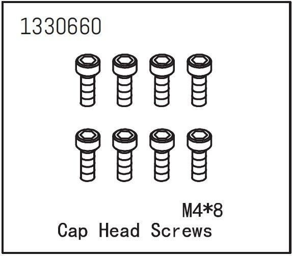 1330660 - Cap Head Screws M4*8 (8)