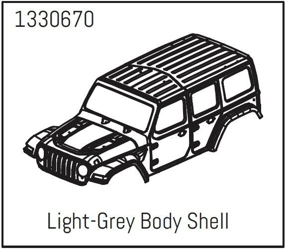 1330670 - PC Body Shell Light-Grey - Yucatan