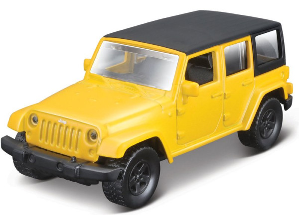Maisto Jeep Wrangler Unlimited 2015 1:41 žlutá