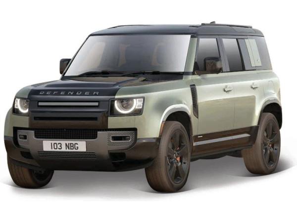 Bburago Land Rover Defender 110 1:24 zelená metalíza
