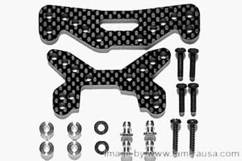 Tamiya (53460) RC TA-04 Carbon Damper Stay - Front (1)