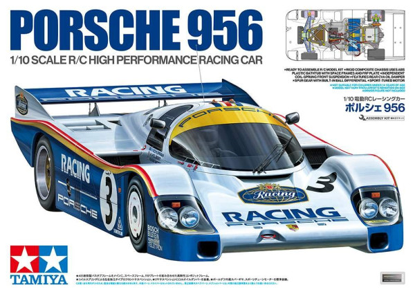 Tamiya 47508 1/10 RC Porsche 956 (1)