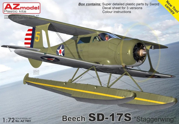 Beech SD-17S"Staggerwing" 1/72