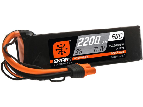 Spektrum Smart LiPo 11.1V 2200mAh 50C IC3