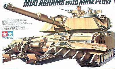 M1 A1 Abrams w/Mine Plow | RC AUTA - TAMIYA - PLASTIKOVÉ MODELY - BARVY