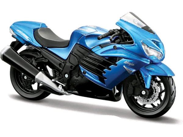 Maisto Kawasaki Ninja ZX-14R 1:18 modrá
