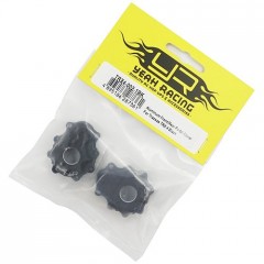 Hliníkový přední nebo zadní kryt portálu černý, pro Traxxas TRX-4, 2ks (2)