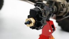 Hliníkový přední nebo zadní kryt portálu černý, pro Traxxas TRX-4, 2ks (4)