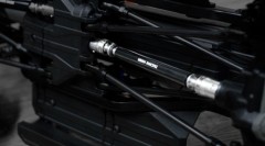 Nerezová přední a zadní centrální hřídel kardanu pro TRX-4, černá (3)