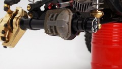 Kovová zadní náprava (titanem potažená) pro Traxxas TRX-4 černá (5)
