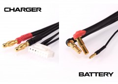 2S černý nabíjecí kabel G4/G5 - krátký 300mm - (4mm, 7-pin PQ)