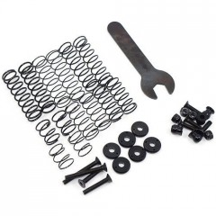 Hliníkové olejové tlumiče Desert Lizard, oranžové 90mm ( 2 ks ) (9)