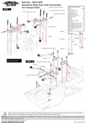 Tamiya CC-01 ALU zadni konverzní kit (1 sada) (5)