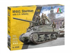 Italeri M4A1 Sherman s U.S. pěchotou (1:35)