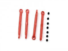 Traxxas ojnička 67mm červená (4)