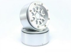 Kovové Beadlock CNC disky Absima Metsafil 1.9 Gear Silver/Silver, 2ks