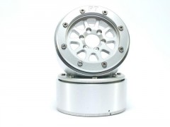 Kovové Beadlock CNC disky Absima Metsafil 1.9 Gear Silver/Silver, 2ks